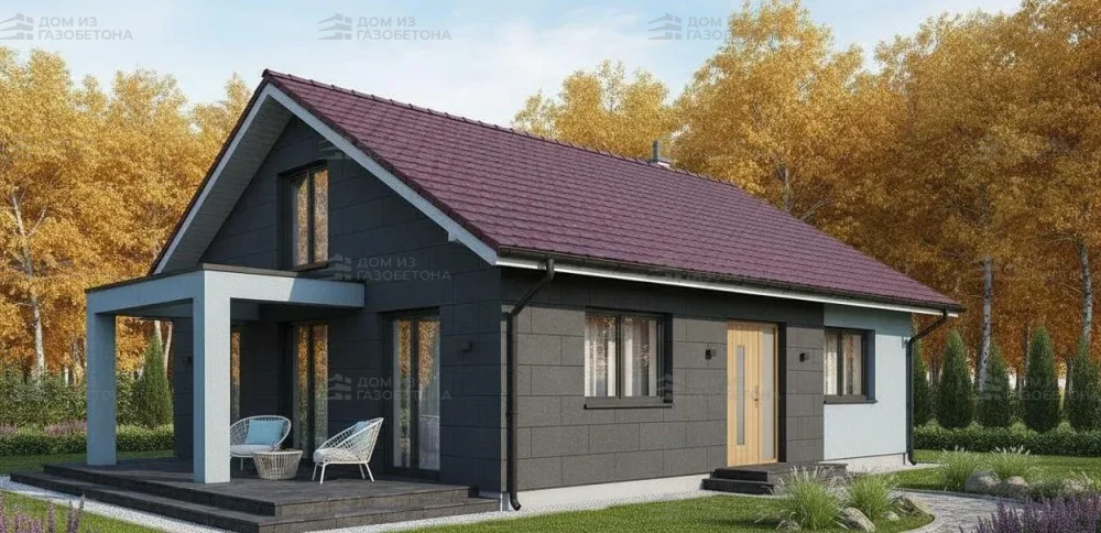 Проект Одноэтажный дом 12 на 18, 135 м2