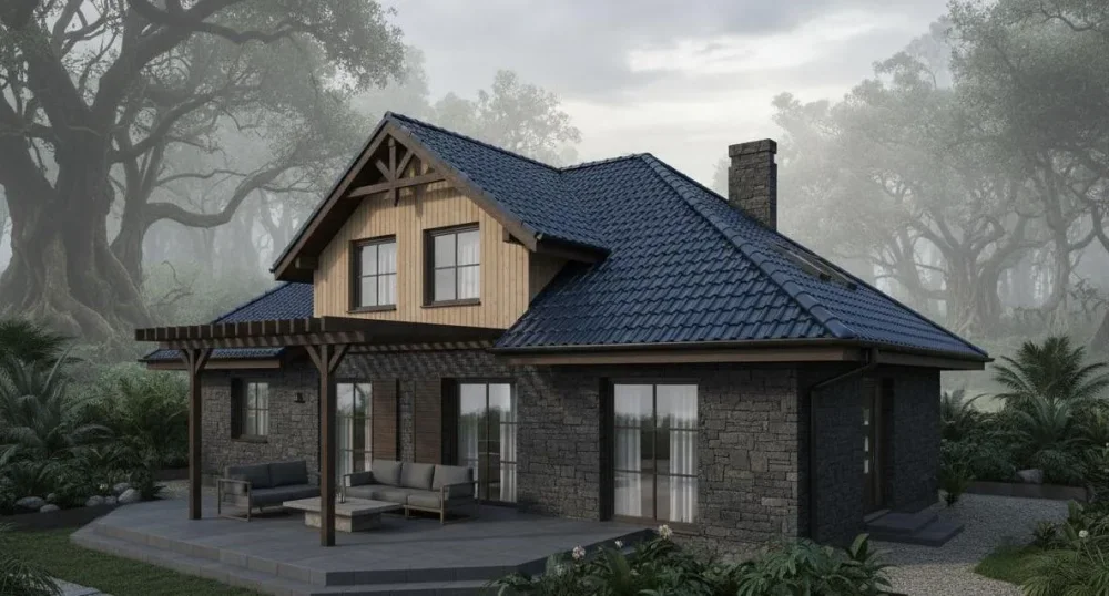 Проект Двухэтажный дом 15 на 12, 244 м2