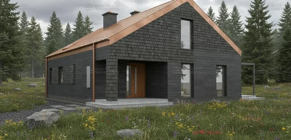 Проект Одноэтажный дом 11 на 13, 99 м2