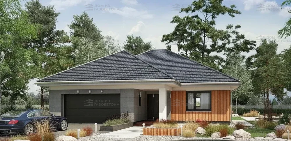 Проект Одноэтажный дом 14 на 22, 179 м2