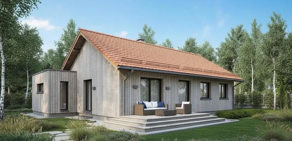 Проект Одноэтажный дом 13 на 9, 184 м2