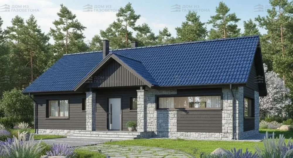 Проект Одноэтажный дом 14 на 13, 118 м2