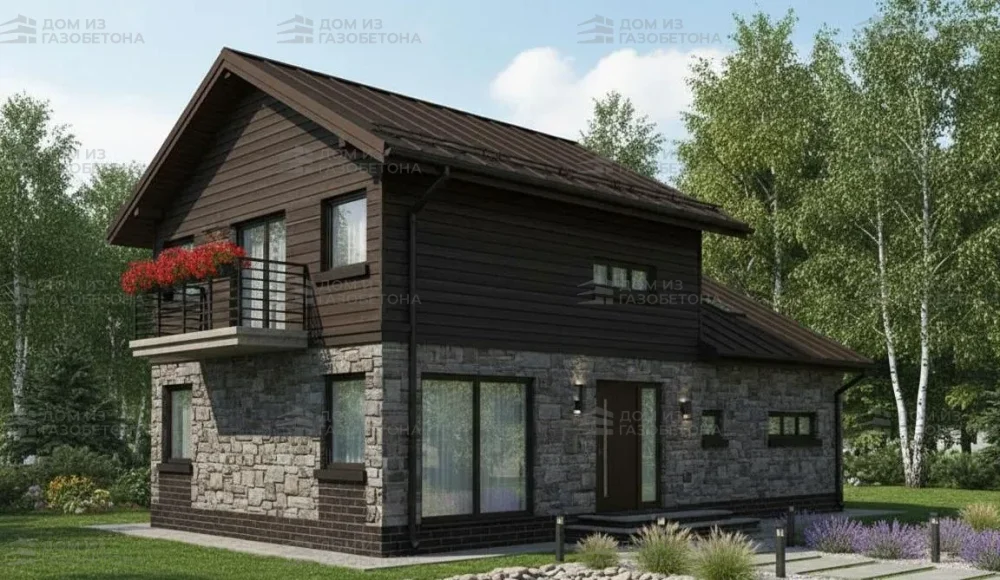 Проект Двухэтажный дом 12 на 10, 152 м2