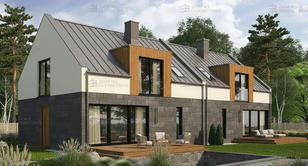 Проект Двухэтажный дом 6 на 10, 128 м2