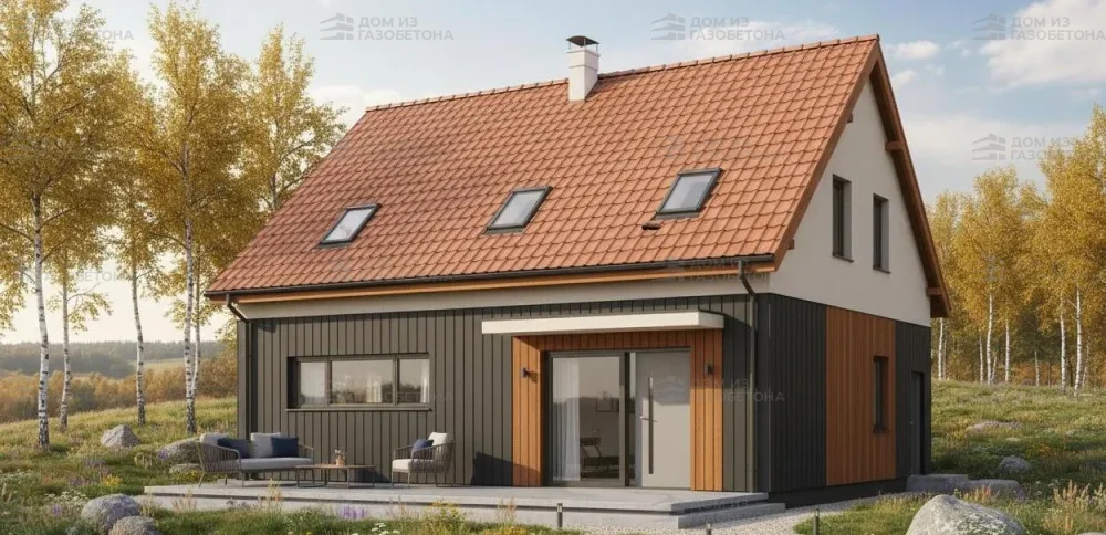 Проект Двухэтажный дом 11 на 10, 137 м2