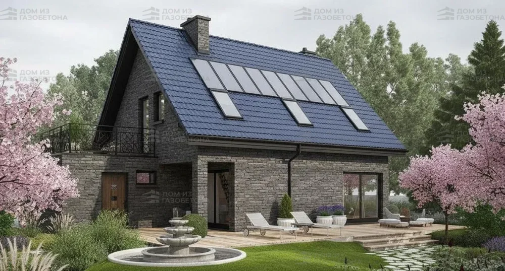 Проект Двухэтажный дом 14 на 10, 132 м2