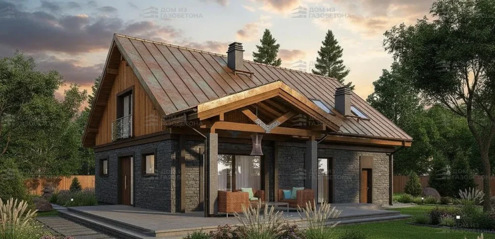 Проект Двухэтажный дом 13 на 12, 176 м2