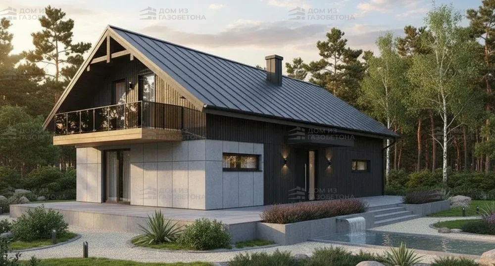 Проект Двухэтажный дом 13 на 11, 149 м2