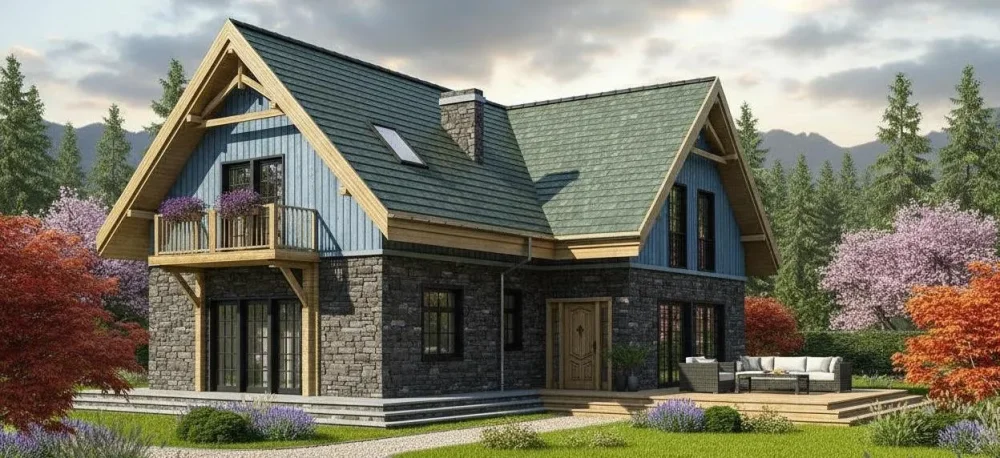 Проект Двухэтажный дом 20 на 14, 242 м2